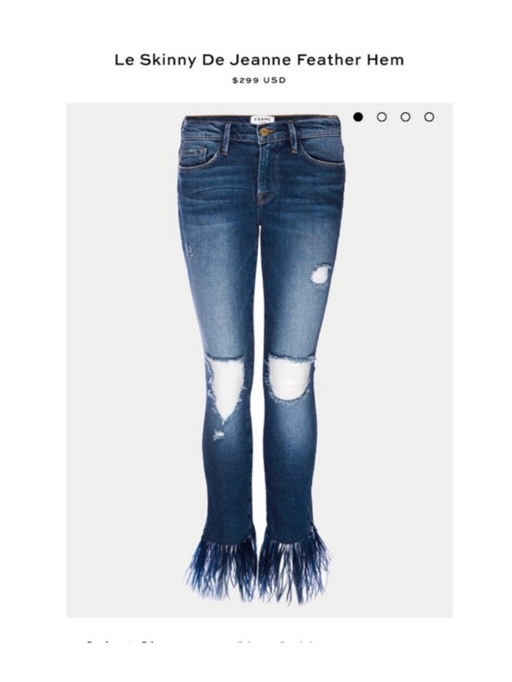 Le Skinny De Jeanne Feather Hem